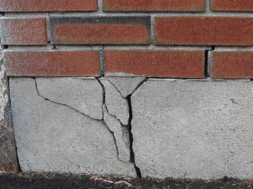 Concrete foundation with serious structural damage in Wilmington, NC